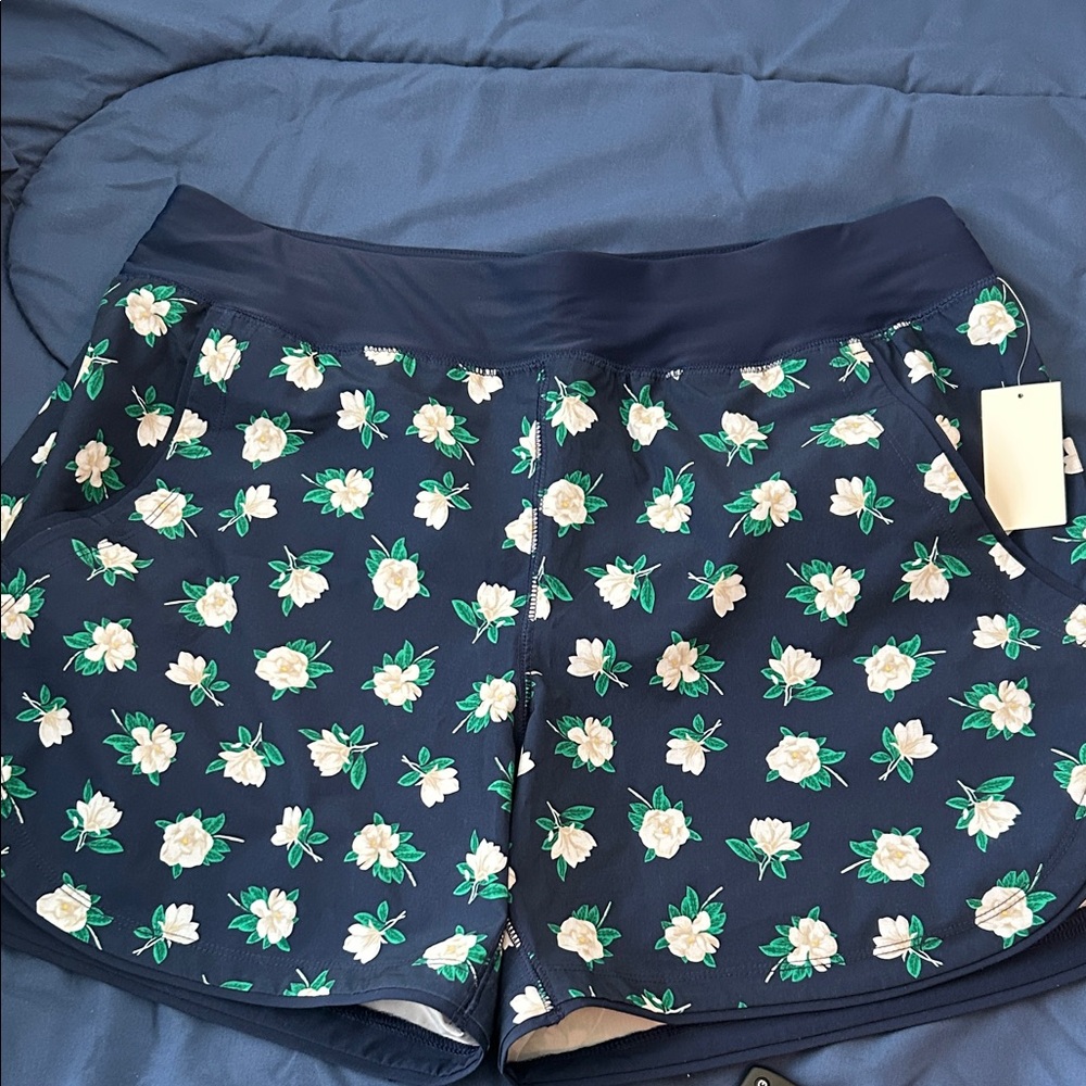 Floral Navy Women's Shorts